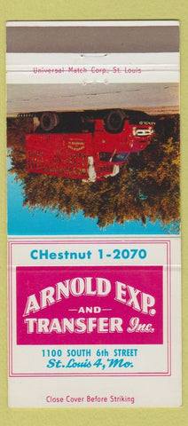 Matchbook Cover - Arnold Express Trucking St Louis MO 30 Strike