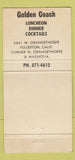 Matchbook Cover - Golden Coach Restaurant Fullerton CA 30 Strike