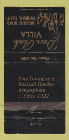 Matchbook Cover - Deer Park Villa Fairfax CA WEAR 30 Strike