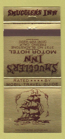 Matchbook Cover - Smuggler's Inn Motor Hotel Fresno CA 30 Strike