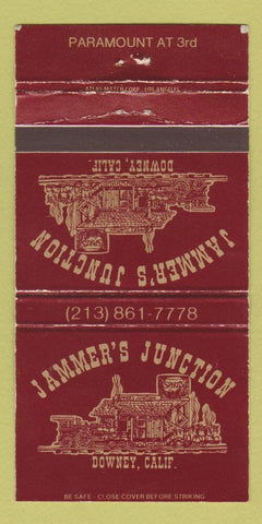 Matchbook Cover - Jammer's Junction Downey CA WEAR 30 Strike