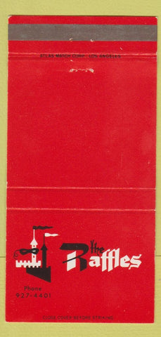 Matchbook Cover - The Raffles Downey CA restaurant 30 Strike