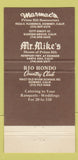 Matchbook Cover - Marmac's Prime Rib Restaurant Garden Grove Downey CA 30 Strike
