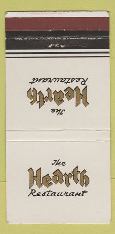 Matchbook Cover - The Hearth Restaurant Downey CA 30 Strike