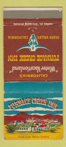 Matchbook Cover - Furnace Creek Inn Death Valley CA WEAR 30 Strike