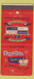 Matchbook Cover - Royal Oaks Lanes Bowling Duarte CA 30 Strike