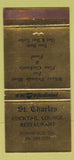 Matchbook Cover - St Charles Cocktail Lounge Downieville CA WEAR 30 Strike