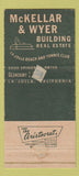 Matchbook Cover - McKellar & Wyer La Jolla CA Homes Real Estate 30 Strike