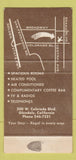 Matchbook Cover - Rega Lodge Motels Glendale CA 30 Strike