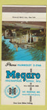 Matchbook Cover - Megaros Memorial Home Newark NJ 30 Strike