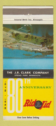 Matchbook Cover - Rid Jig JR Clark Spring Park MN 1958 30 Strike