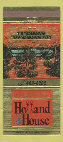 Matchbook Cover - Holland House Warwick RI 30 Strike