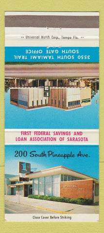 Matchbook Cover - 1st Federal Savings Sarasota FL 30 Strike