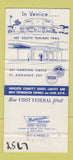 Matchbook Cover - 1st Federal Savings Sarasota FL 30 Strike