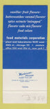 Matchbook Cover - Food Materials Corp Chicago IL 30 Strike