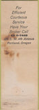 Matchbook Cover - Abstract Title Insurance Portland OR POOR