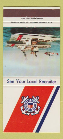 Matchbook Cover - US Coast Guard Recruiting Washington DC 30 Strike