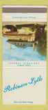 Matchbook Cover - Robinson Lytle Funeral Home Saltsburg Indiana 30 Strike