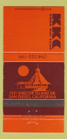Matchbook Cover - Kona Kai Club San Diego CA 30 Strike