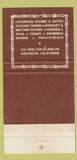 Matchbook Cover - Kona Kai Club San Diego CA 30 Strike