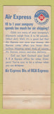 Matchbook Cover - Air Express Shipping WEAR 30 Strike