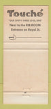 Matchbook Cover - Royal Orleans Hotel New Orleans LA Touche 30 Strike