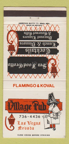 Matchbook Cover - Vilalge Pub Las Vegas NV 30 Strike