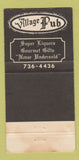 Matchbook Cover - Vilalge Pub Las Vegas NV 30 Strike