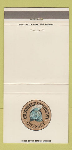Matchbook Cover - Odyssey Restaurant Anaheim CA 30 Strike