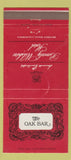 Matchbook Cover - The Oak Bar Beverly Wilshire Hotel Beverly Hills CA 30 Strike