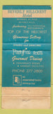 Matchbook Cover - Bevelry Hillcrest Hotel Beverly Hills CA 30 Strike