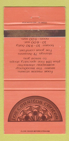 Matchbook Cover - Los Cerritos Center CA 30 Strike