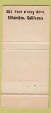 Matchbook Cover - Morris Steak House Alhambra CA WEAR 30 Strike