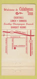 Matchbook Cover - Wally Hollenstein's Calabasas Inn CA WEAR 30 Strike