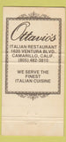 Matchbook Cover - Ottavio's Camarillo CA 30 Strike