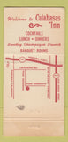 Matchbook Cover - Wally Hollenstein's Calabasas Inn CA WEAR 30 Strike