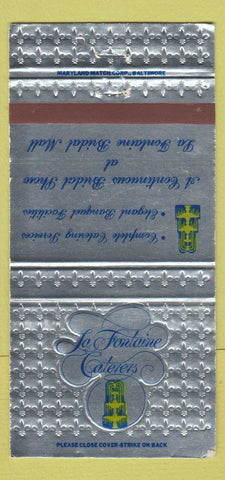 Matchbook Cover - La Fontaine Catering 30 Strike