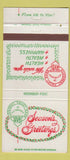 Matchbook Cover - Allegheny Valley Bank Pittsburgh PA Christmas 30 Strike