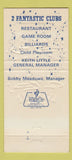 Matchbook Cover - Don Carter All Star Lanes Bowling Dallas TX 30 Strike