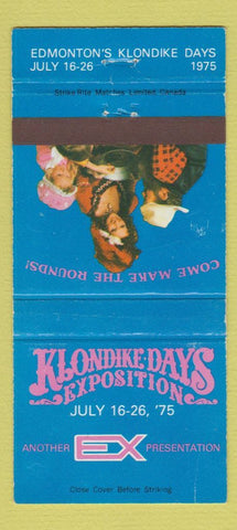 Matchbook Cover - Klondike Days Expo Edmonton AB 1975 WEAR 30 Strike