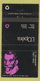 Matchbook Cover - L'Opera C Monteverdi QC WEAR 30 Strike