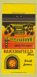 Matchbook Cover - Bakersfield Inn CA 30 Strike
