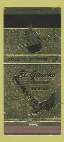 Matchbook Cover - El Gaucho Restaurant Seattle WA 30 Strike