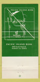 Matchbook Cover - Pacific Inland Bank Anaheim CA 30 Strike