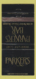 Matchbook Cover - Parker's Bar Boston MA WEAR 30 Strike