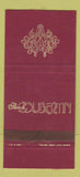 Matchbook Cover - Pierre De Coubertn Montreal QC WEAR 30 Strike