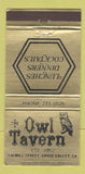 Matchbook Cover - Owl Tavern Grass Valley CA 30 Strike