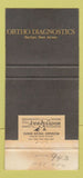 Matchbook Cover - Ortho Diagnostics Raritan NJ 30 Strike
