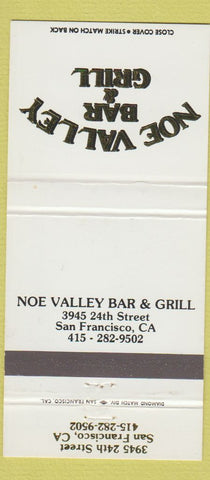 Matchbook Cover - Noe Valley Bar Grill San Francisco CA 30 Strike