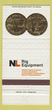Matchbook Cover - NL Rig Equipment Houston TX 30 Strike